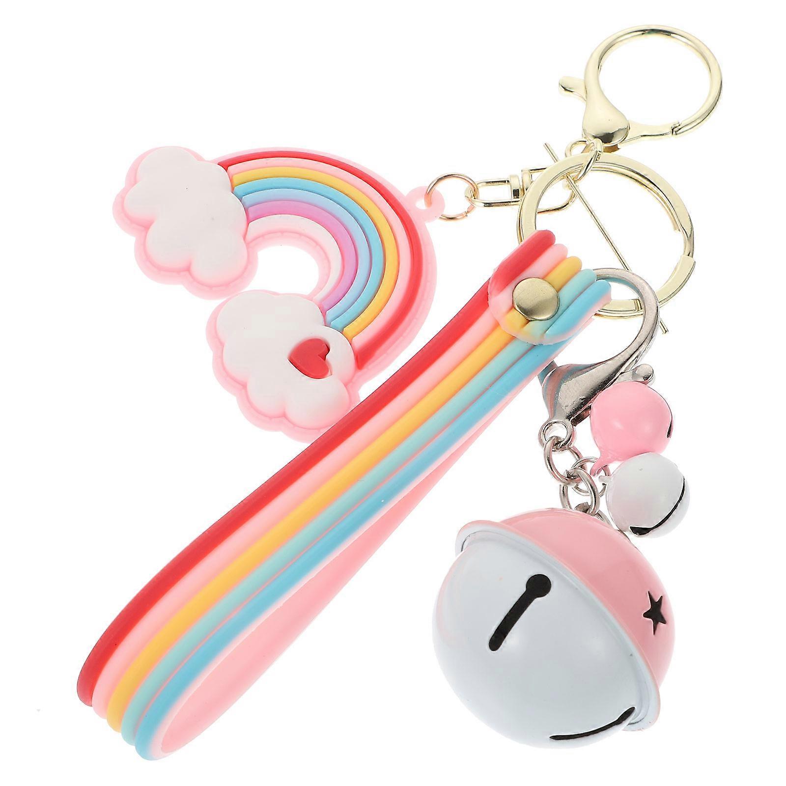 Colorful Rainbow Key Key Ring for 1Pcs Car Accessory