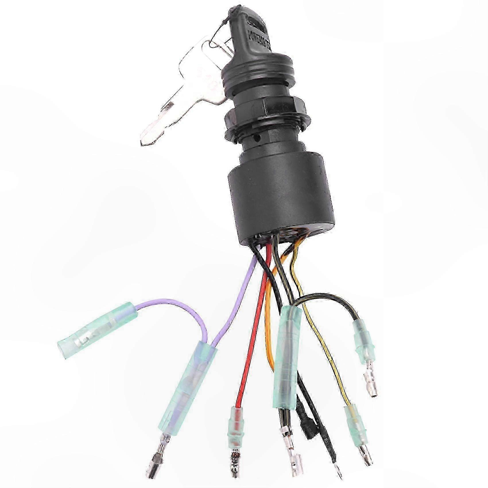 3-Position Ignition Key Switch for Outboard Motors Off/Run/Start Replacement Part 87-17009A5
