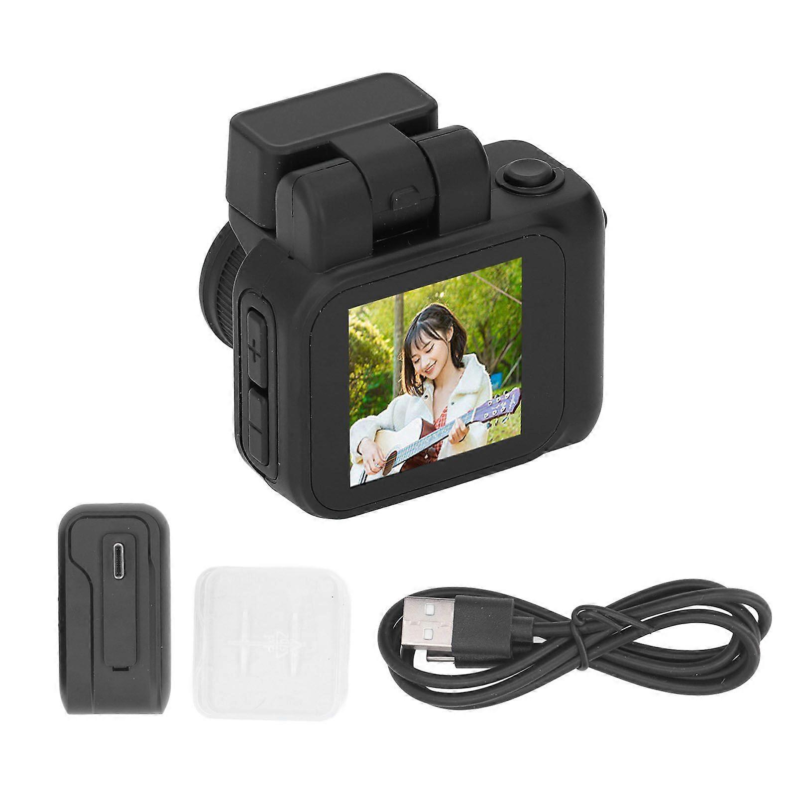 Mini Thumb Camera 1080P HD Video Camera Compact Photography Camera for Travel Life Learning Recording 32GB