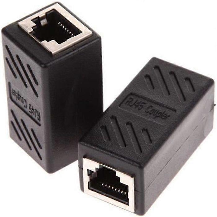 Ethernet Adapter - XLQ - RJ45 Coupler - 2 Pack - Gold Plated - Cat7/Cat6