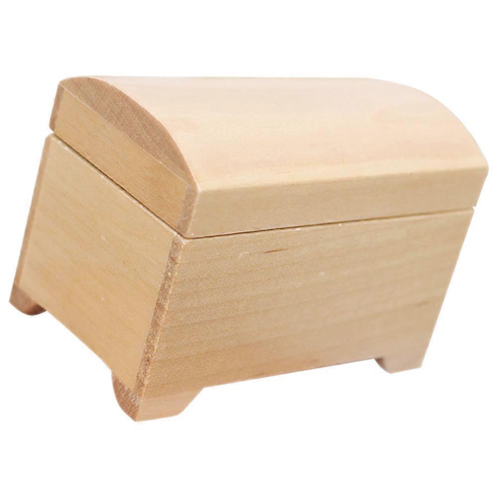 Doll House Storage Box Mini Wooden Storage Case for 2Pcs