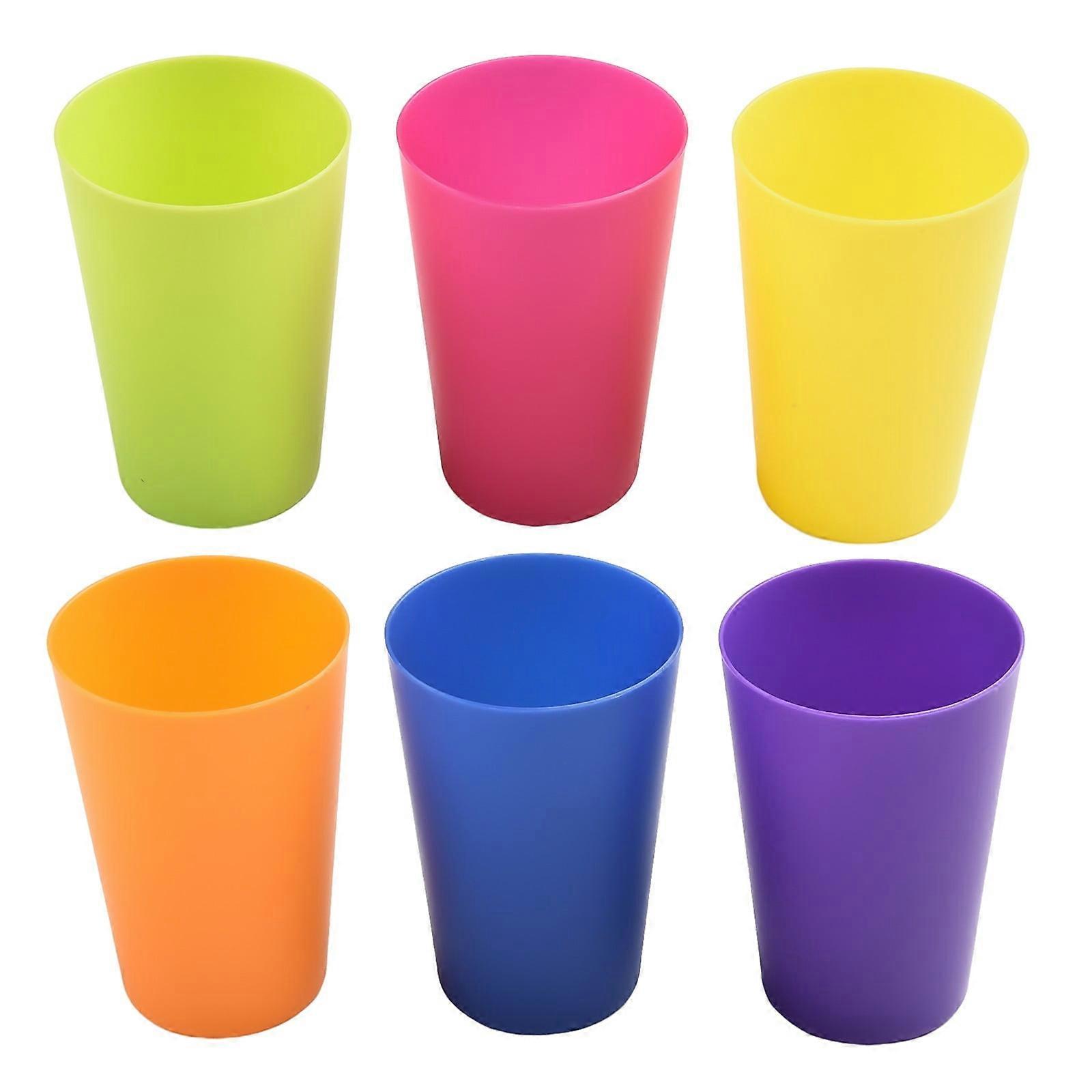Colourful Plastic Cups Eco-Friendly Unbreakable Reusable Drinking Cup Stackable