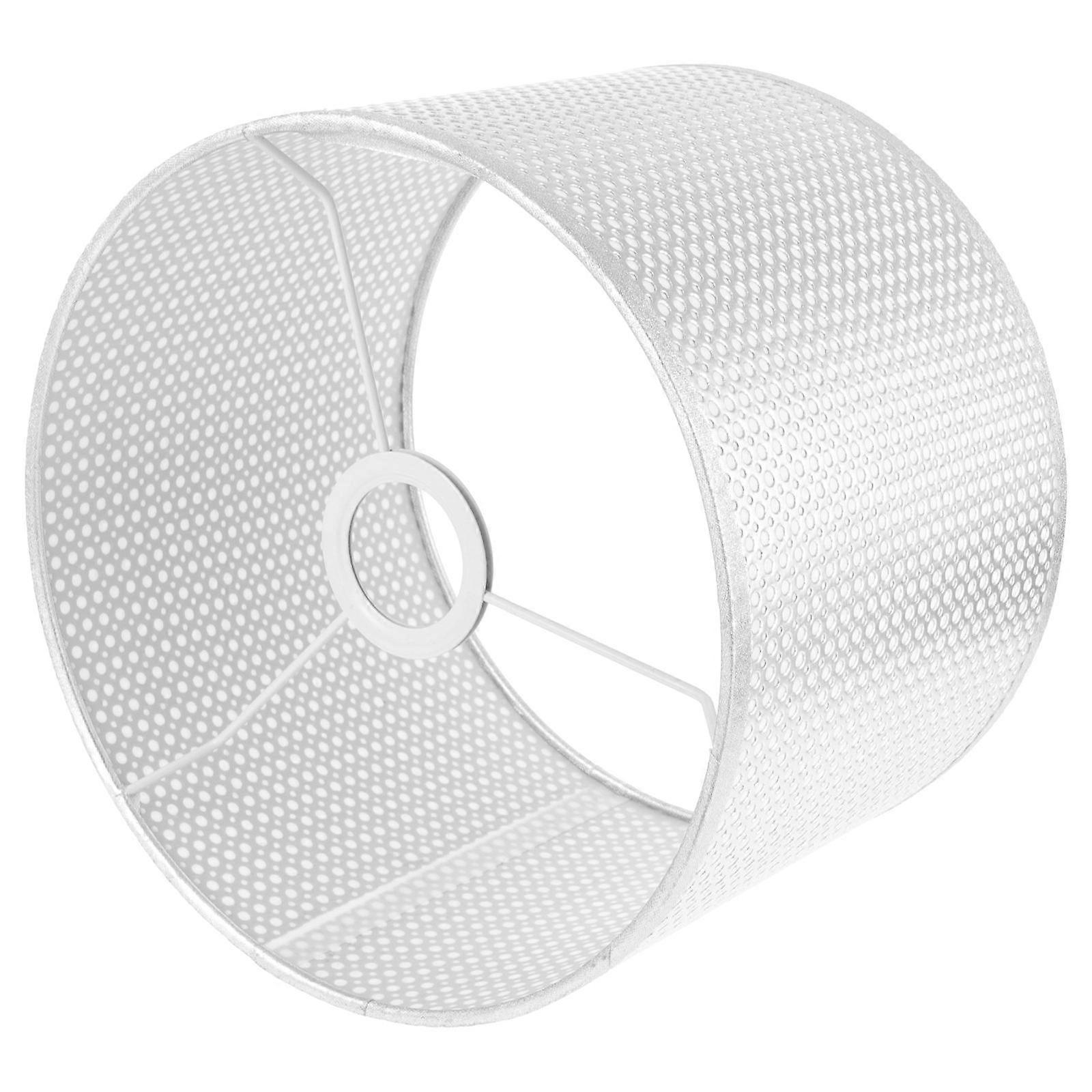 Silver Drum Lamp Shade For E27 Table Lamp Light Diffusion 1Set