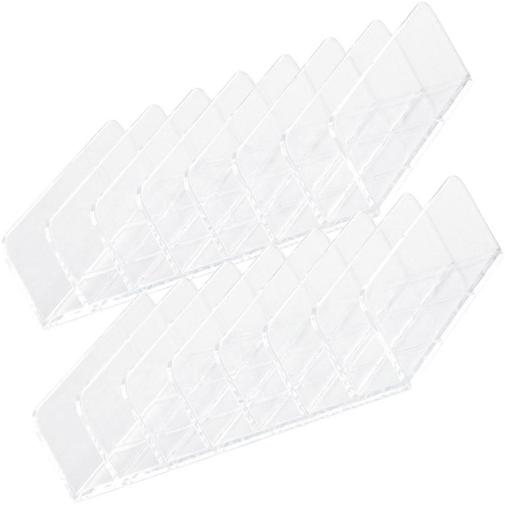 Makeup Holder Transparent for Storing 10Pcs Divided Organizer