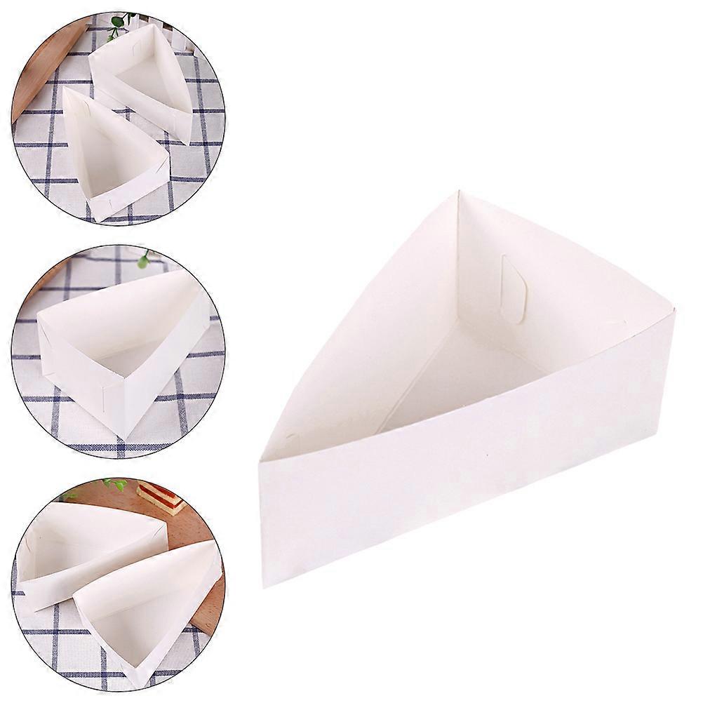Cupcake Containers Triangle Dessert Boxes Baking Boxes Degradable Materials Food Safety Certified 20Pcs