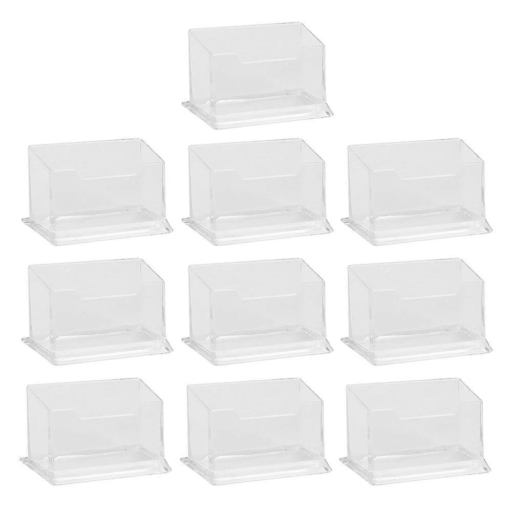 Business Card Holder Display Organizer For Office Reception 30 Pcs Transparent Plastic Storage