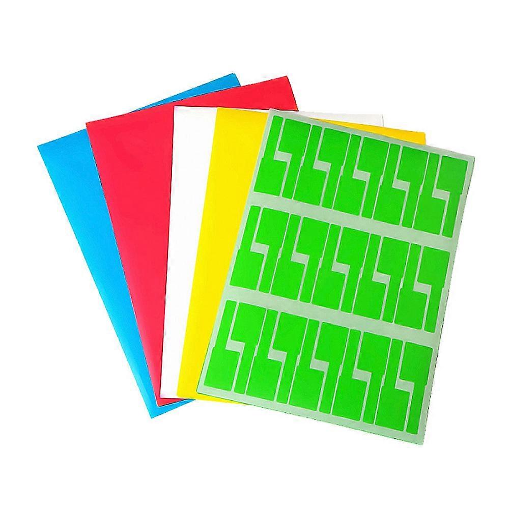 Network Cable Labels Stickers for Identification P Shape 20Pcs Multicolor