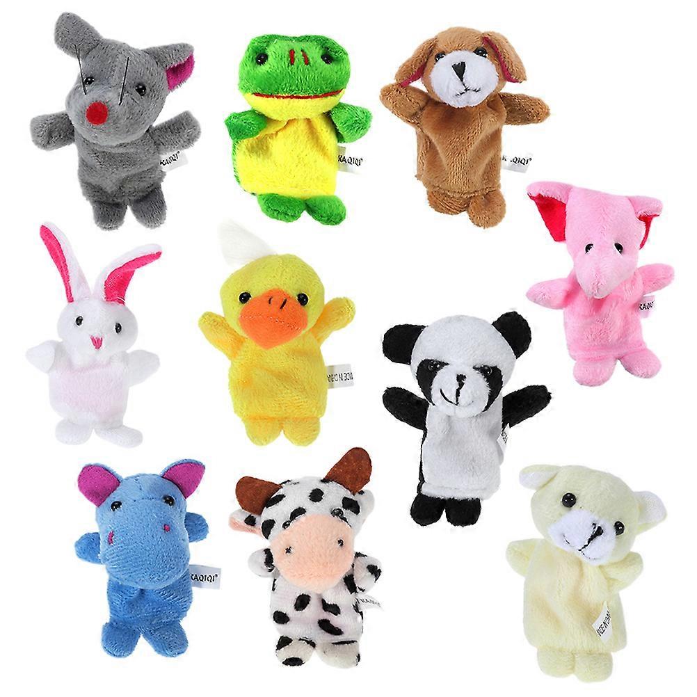 Parent-Child Interactive Animal Finger Puppet Baby Finger Puppet Toy 48Pcs
