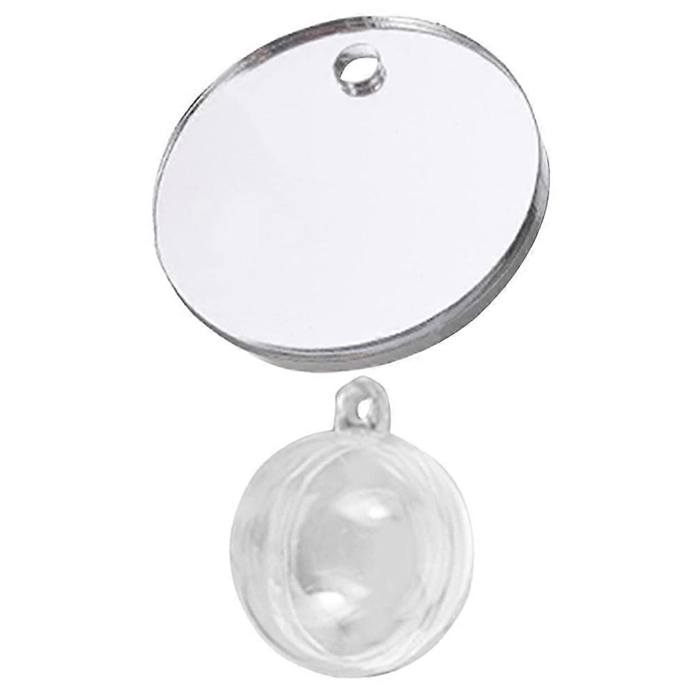 Floating Aquarium Mirror for Betta Fish Training and Decoration 2.4x2.4in 1 Set