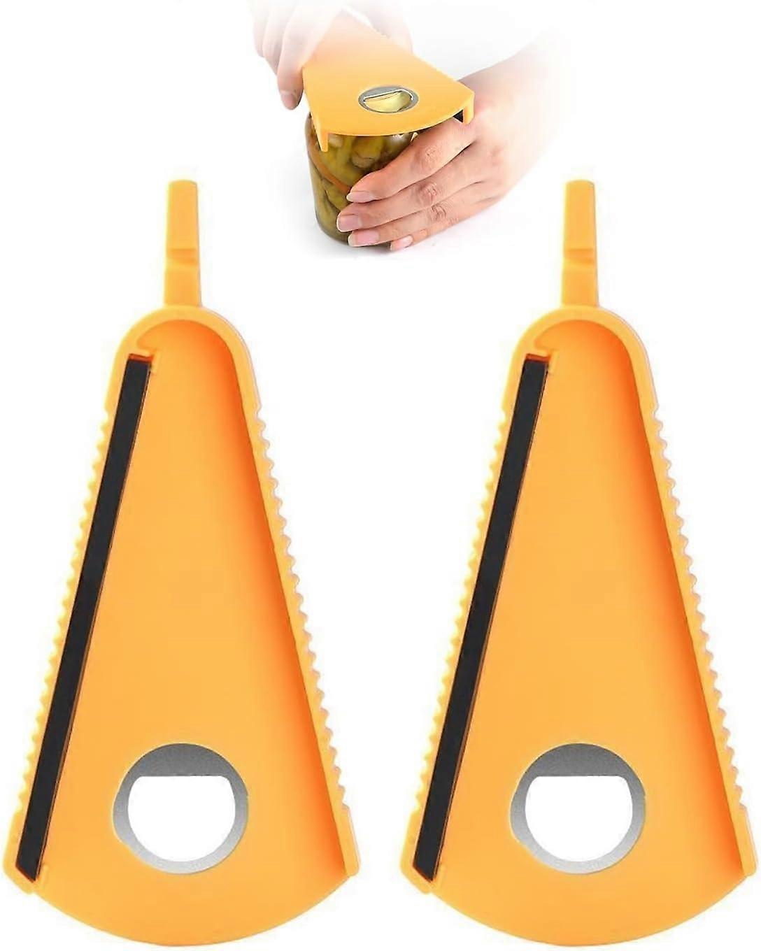 2-Piece Can Opener with Pull Ring, Manual Can Opener, Multi-Function