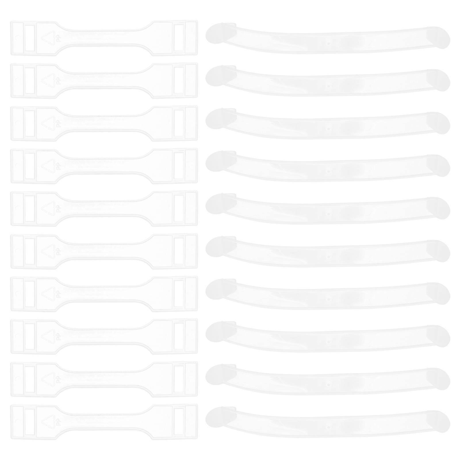 300 Sets White Plastic Handle Gift Box Packaging Cake Box Enhancement 15X1.5CM Accessory