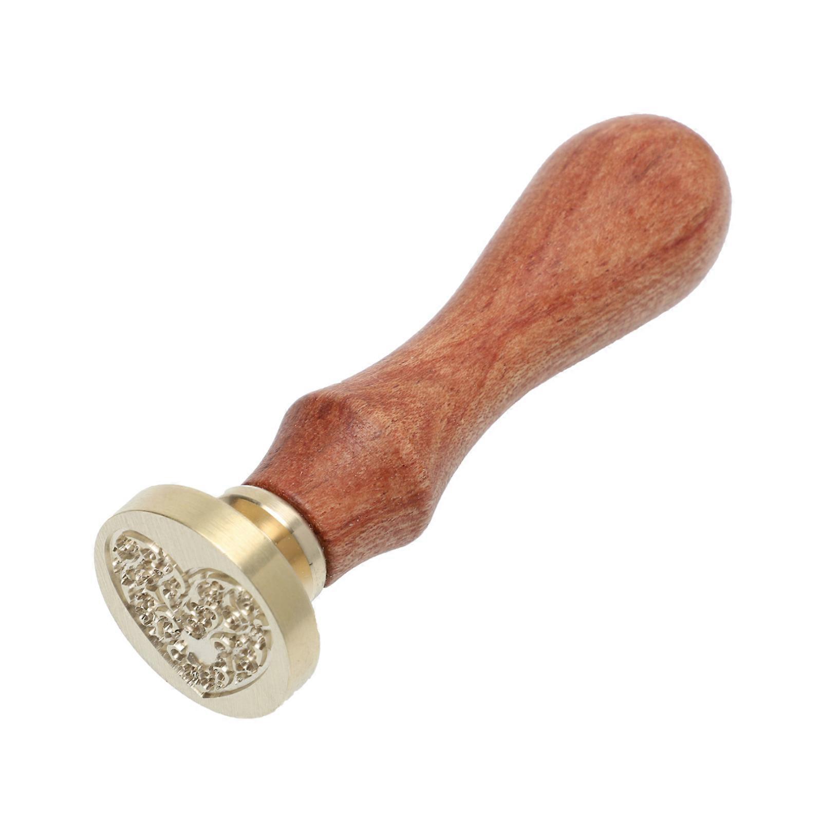 Wood Handle Copper Seal for Decoration DIY Seal