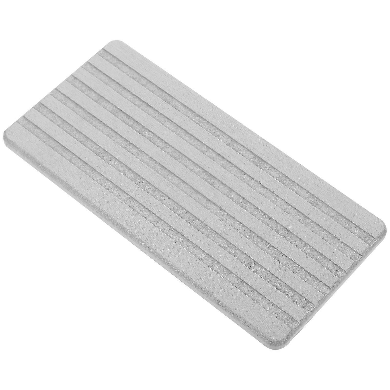 Diatomite Absorbent Drink Coaster for Bathroom 3Pcs Grey Kitchen Use