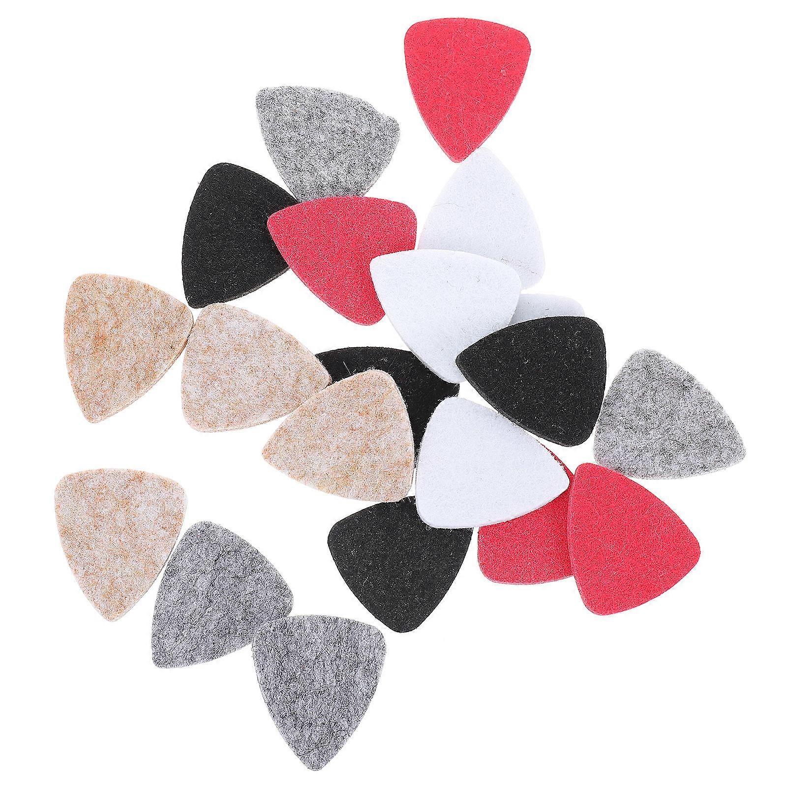 Acoustic Guitar Picks Felt Plectrums for Ukulele 40Pcs Set