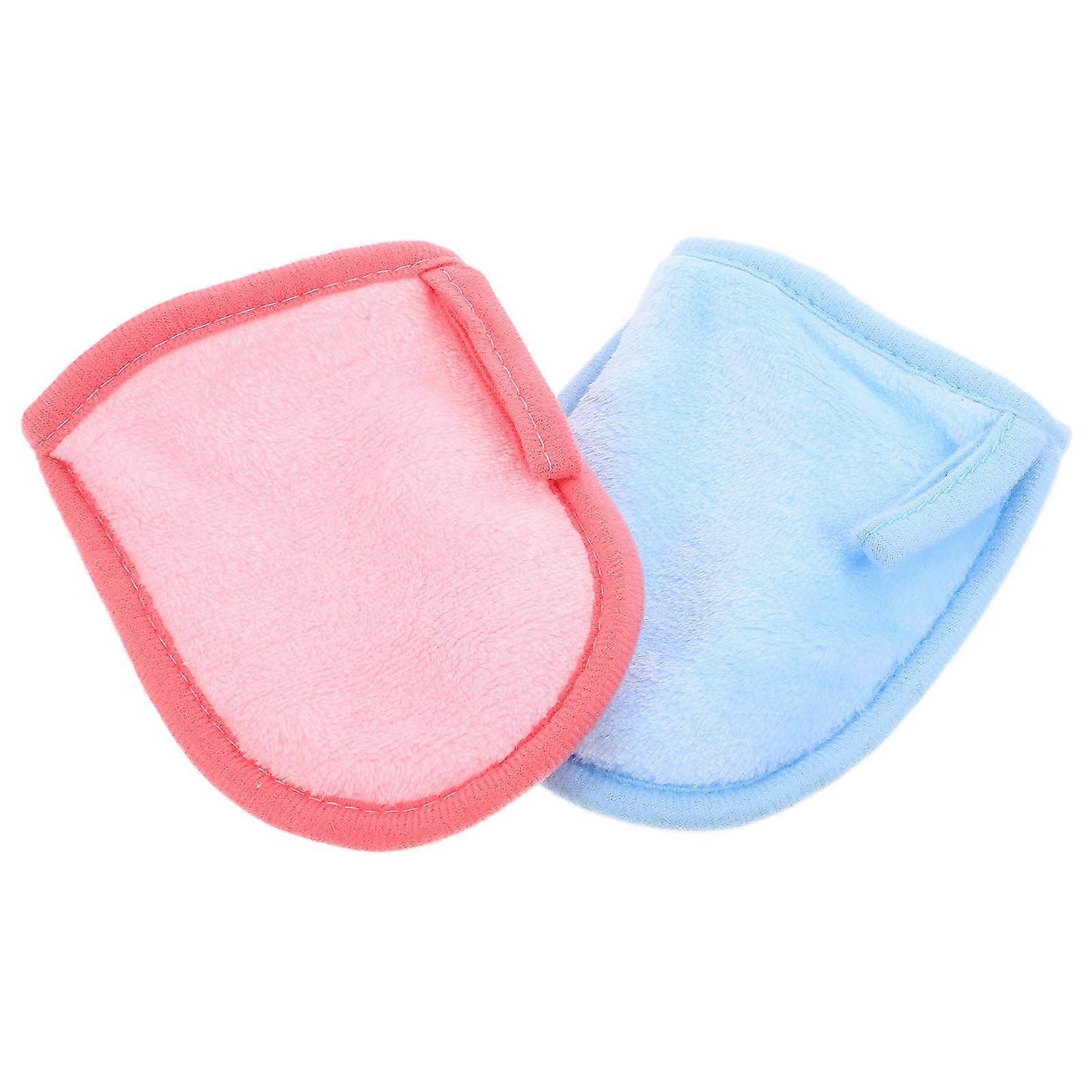 Face Scrubber Gloves Comfortable Makeup Removal Cleaning Gloves 4Pcs