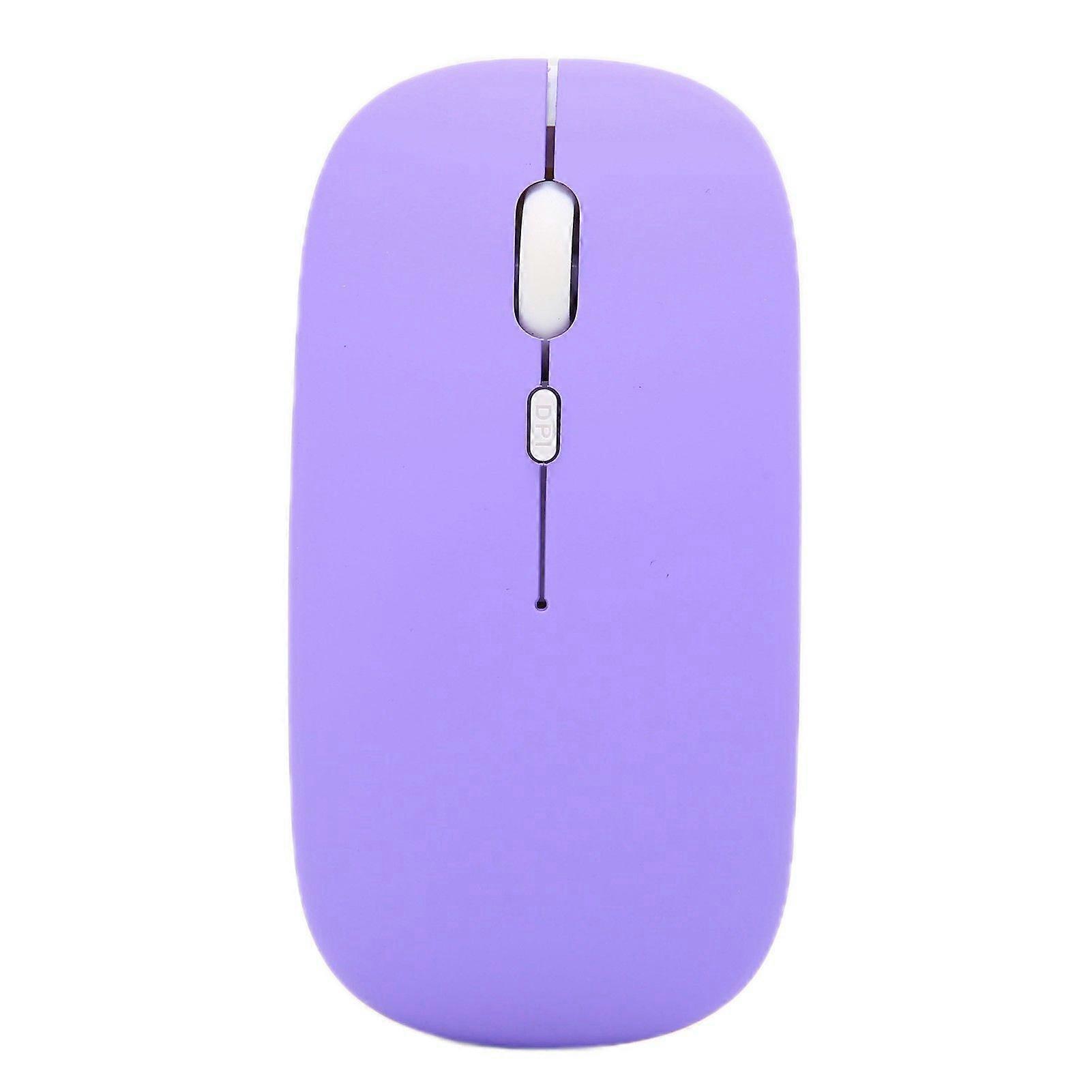 Cordless Mouse Smart Mini Portable 3 Speed DPI Adjustable Cordless Mouse for Office Laptop Computer TabletPurple Frosted Single Mode
