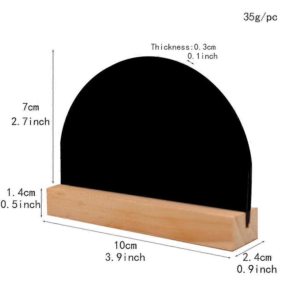 Double-Sided Blackboard Wooden Display for Message Writing 8Pcs