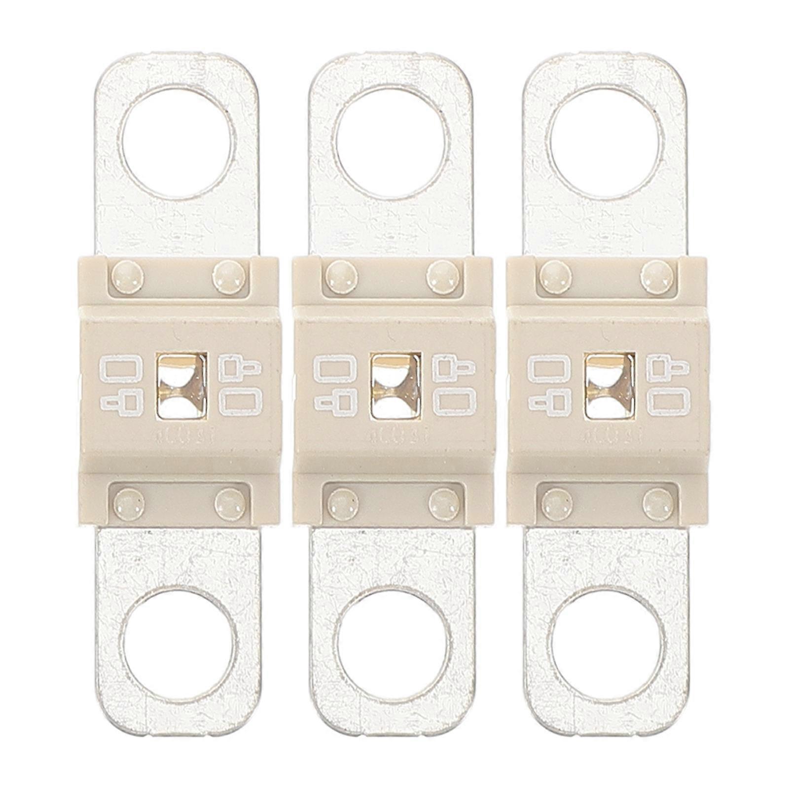 Bolt On Fuse Replacement For Cars And Trucks Durable Materials Flat Shape Prevent Short Circuits 3Pcs