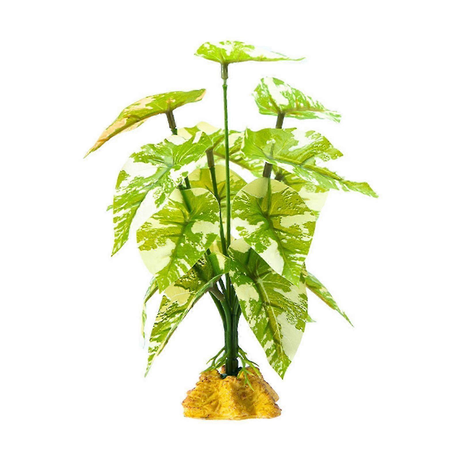 Reptiles Plant Grass for Climbing Habitat Decors Branch with Leaves for Lizards Spiders Snake Geckos Hideouts miao7