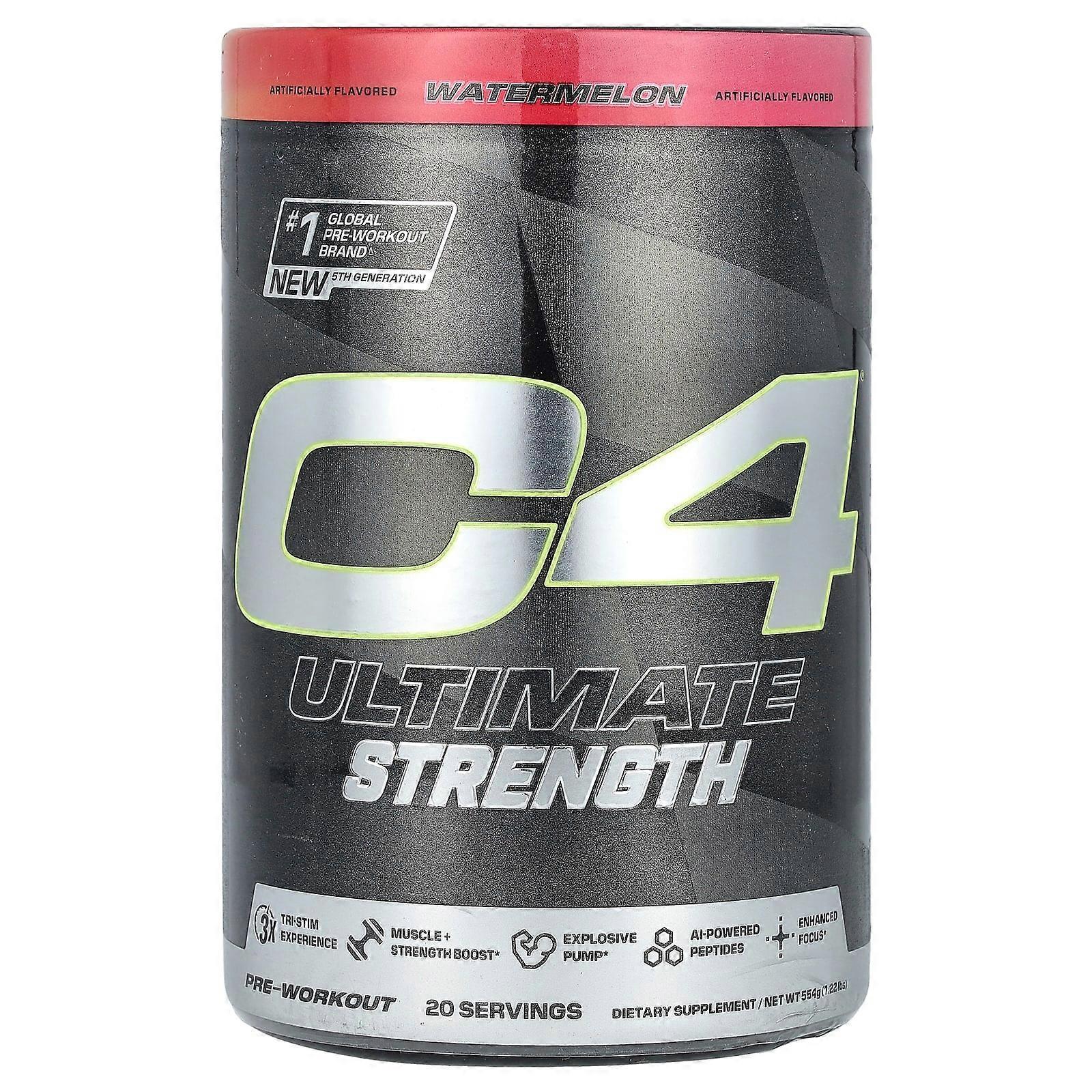C4 Ultimate Strength, Pre-Workout, Watermelon, 1.22 lbs (554 g)