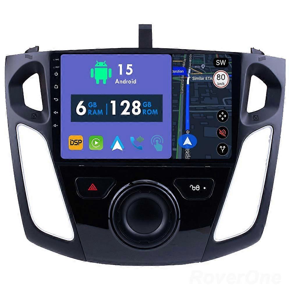 Car Radio 6G+128G CarPlay GPS Navigation Head Unit for Ford Focus 3 Mk 3 2011 - 2019 Android Auto Bluetooth Stereo Touch Screen