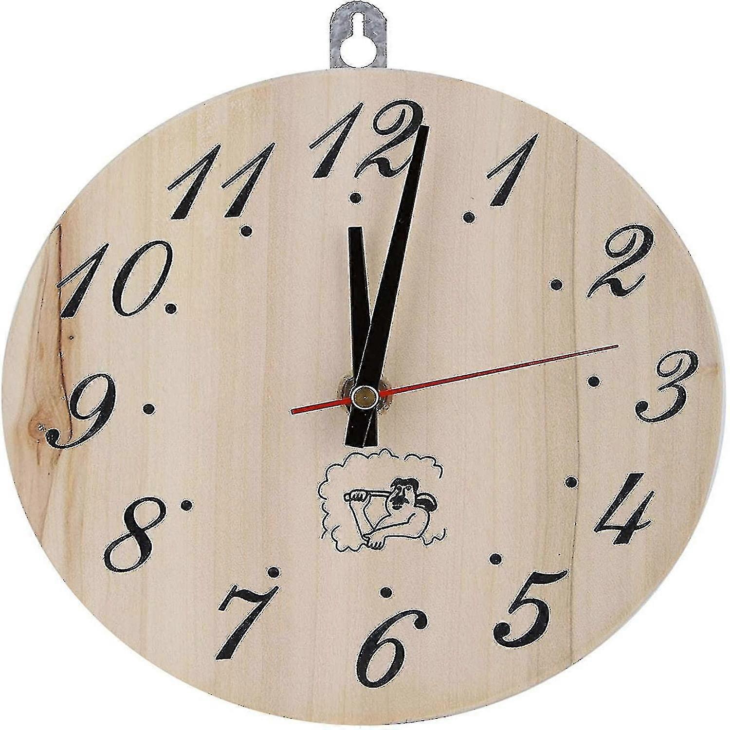 Sauna Wooden Clock, 8 Inch Sauna Clock Decorative Timer Clock For Sauna Accessory Sauna Room Decoration-yuyu