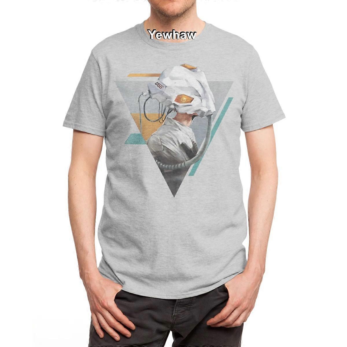 Blindfolded T-Shirt futuristic helmet sci-fi modern geometric angular