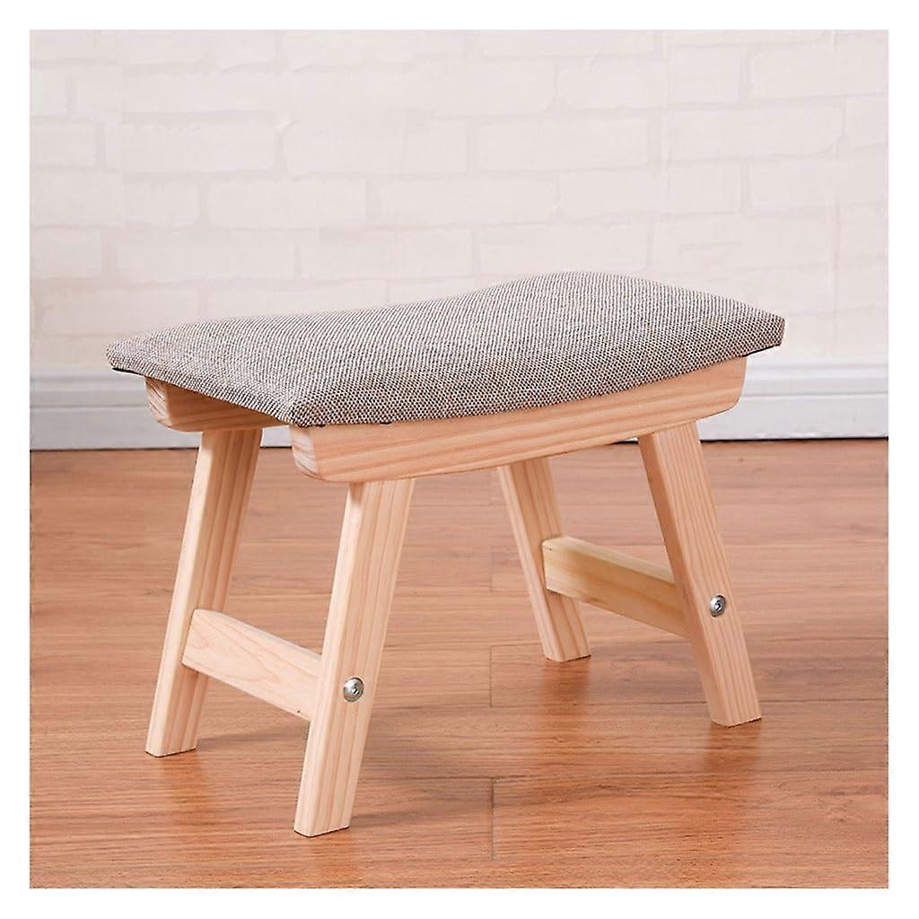 Step Stool Black Walnut Solid Wood Low Profile Home Zen Modern Foot Stool Small Square Color 01