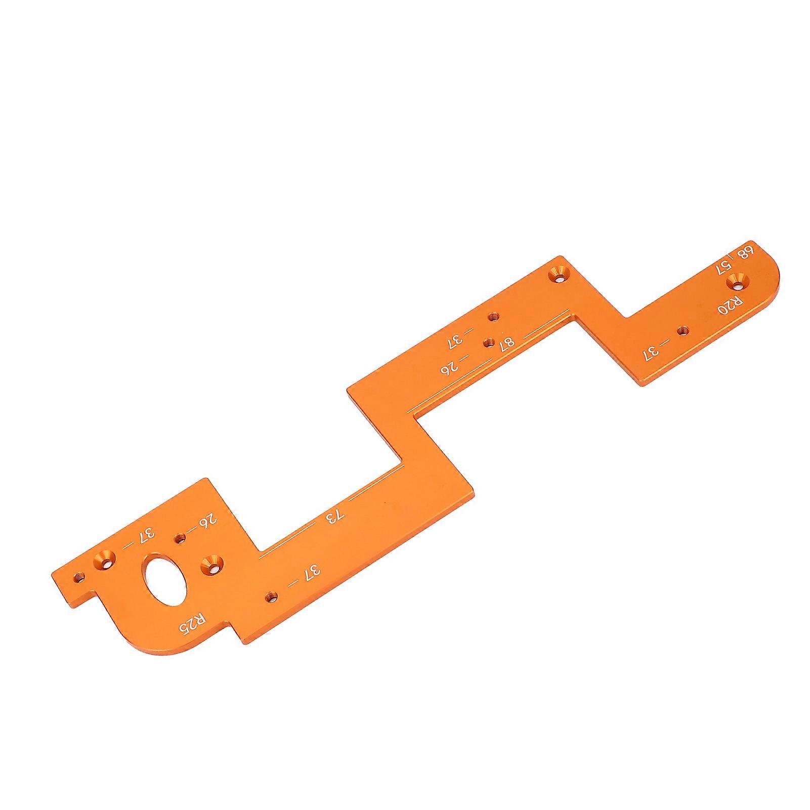 Arc Grooving Auxiliary Tool Thickened Aluminium Alloy Multipurpose Arcs Grooves Cutter Template 