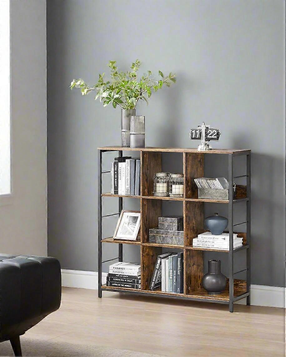 3-Tier Industrial Ladder Shelf Bookcase