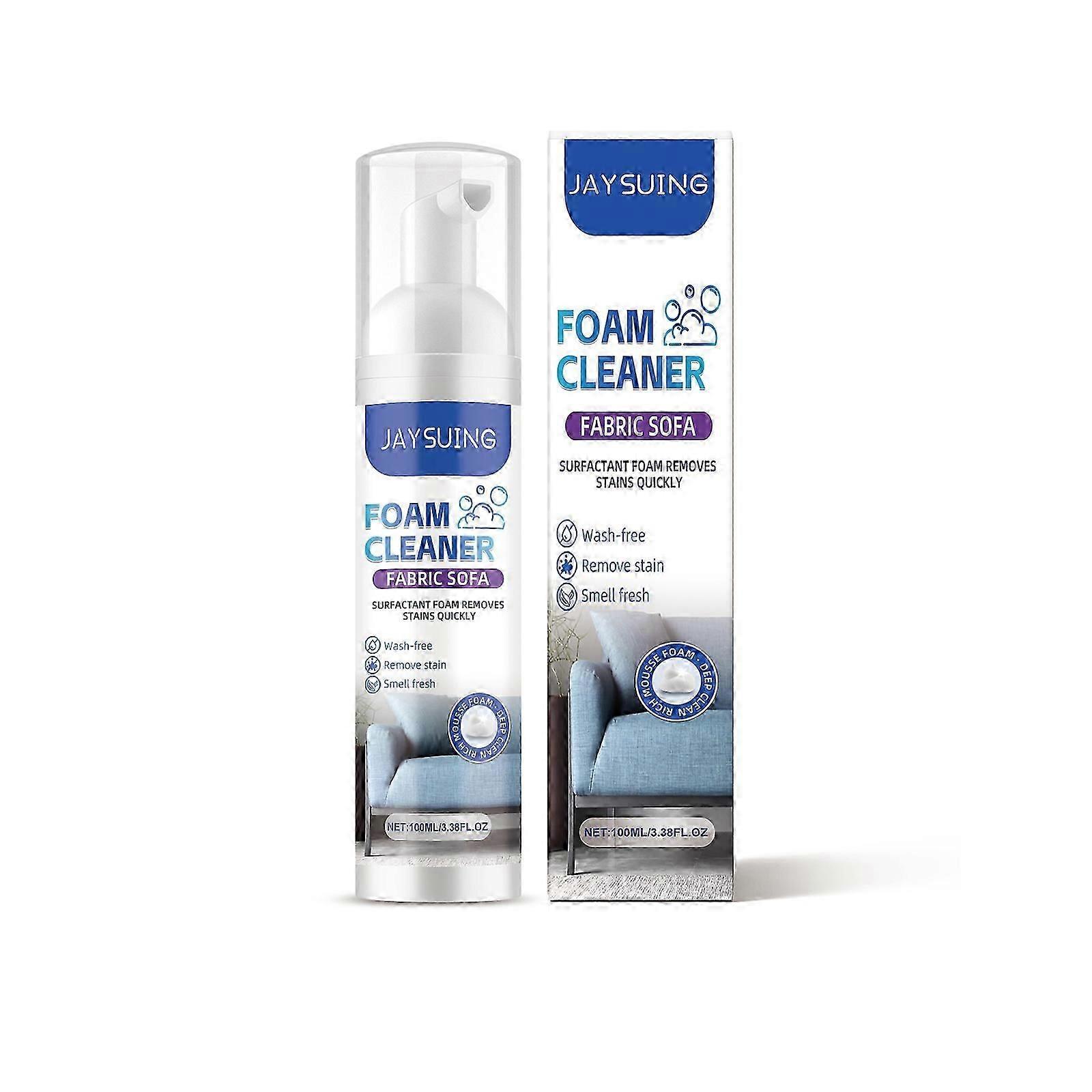 Powerful Fabric Sofa Foam Cleaner - Stain Remover for Sofas, Curtains & Mattresses - 100ml, Easy to Use, Long-Lasting Freshness, Gentle & Effective St