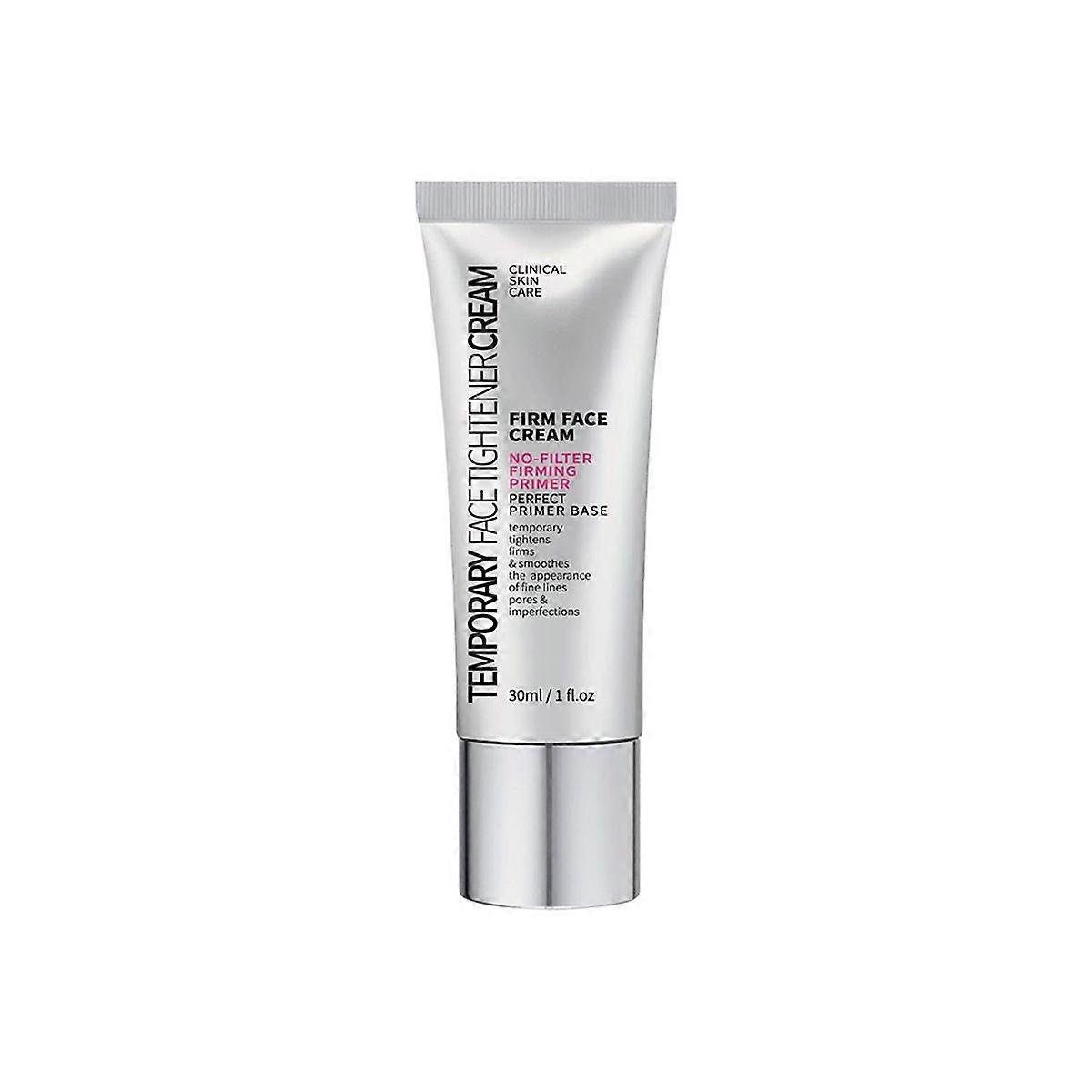 Firm Face Cream Temporary Tightener - Instant Firming Facial Cream with No-Filter Primer Base, Smooths Fine Lines & Imperfections
