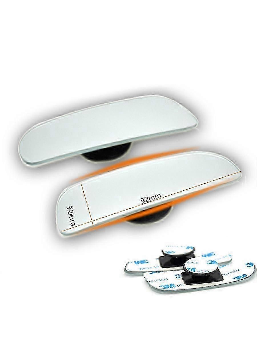 2Pcs Car Blind Spot Mirror Auto Rear View Mirror Safety Blind Spot Mirror HD 360 Rotation Adjustable Wide Angle Convex Mirror