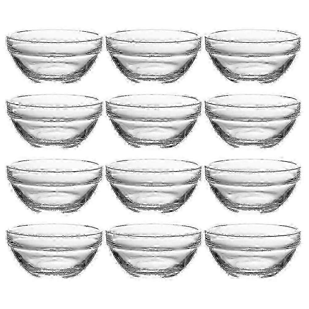 12 kleine Glasschälchen, ideal für Pudding oder Desserts