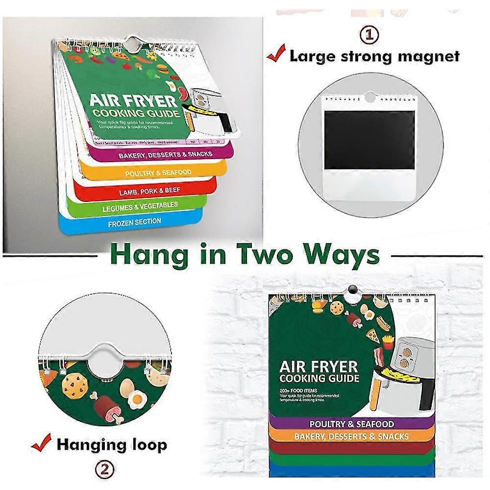 Air Fryer Cheat Sheet Magnet Cooking Guide Ninja, Cook Times Chart & Temp Guide
