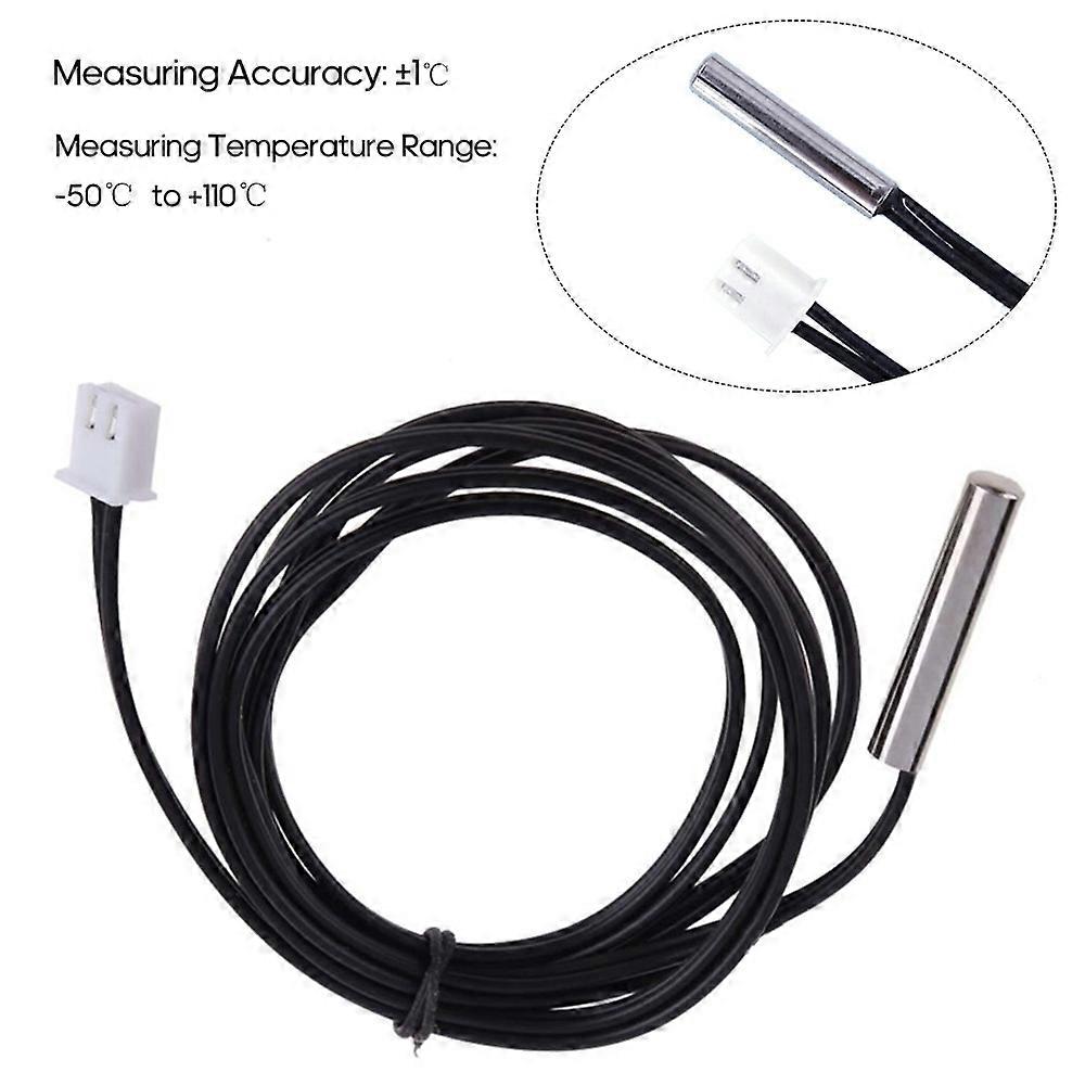 2M Temperature Sensor Probe High Accuracy Water-resistant NTC 10K/B3435 Thermistor Wire Cable Temper