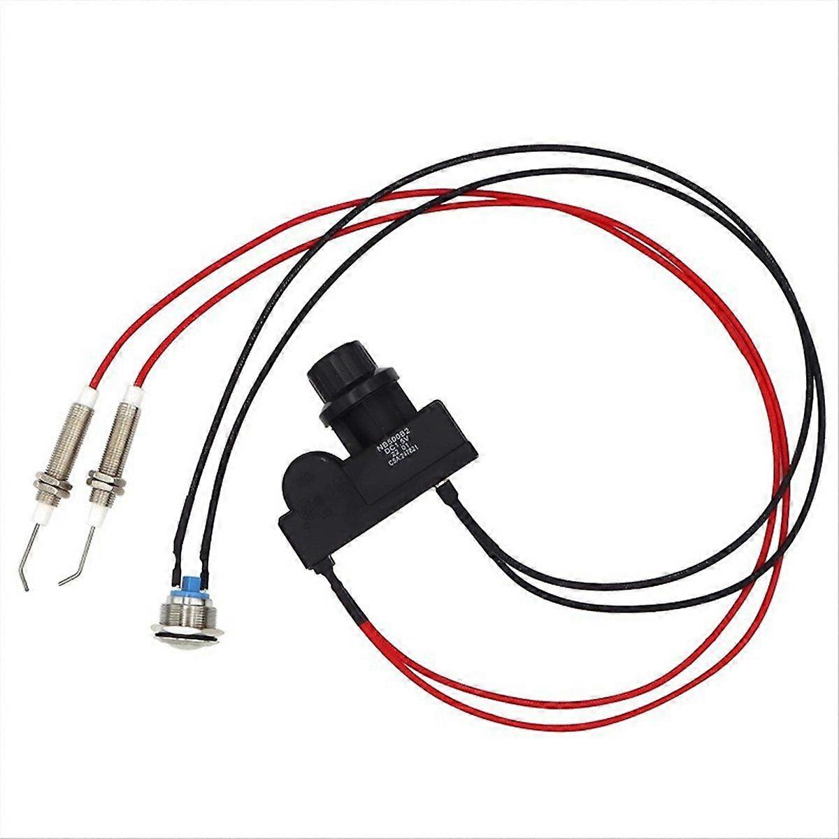 Gas Grill Igniter Push Button Control Automatic Switch Ignition AA Battery with Electrode Spark Ign