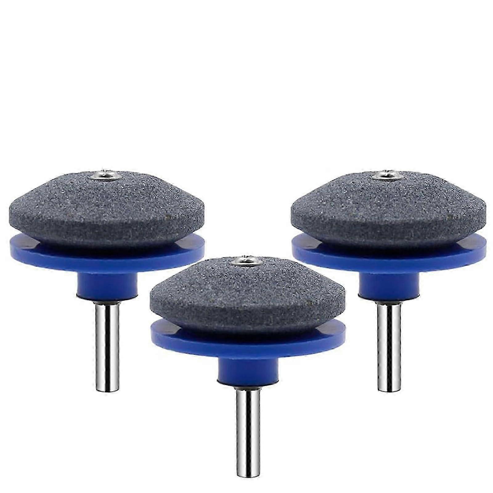 3 Pcs Universal Lawnmower Blade Sharpener Tool Grindstone Whetstone for Garden Equipment, Durable and Easy to Use