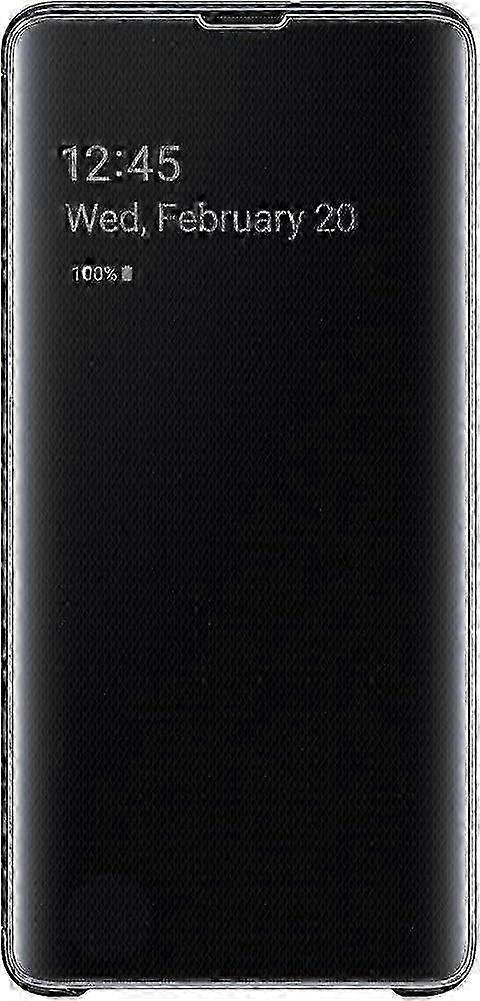 Capa protetora Clear View Folio para Samsung Galaxy S10 - Preta