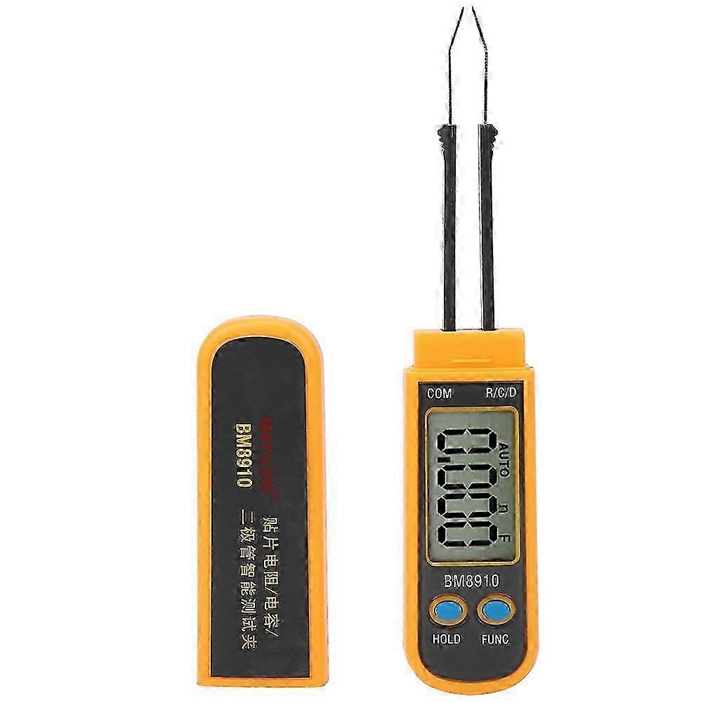 Resistance Capacitance Tester Handheld Smart SMD Component Test Clip Tweezers BM8910Hwy