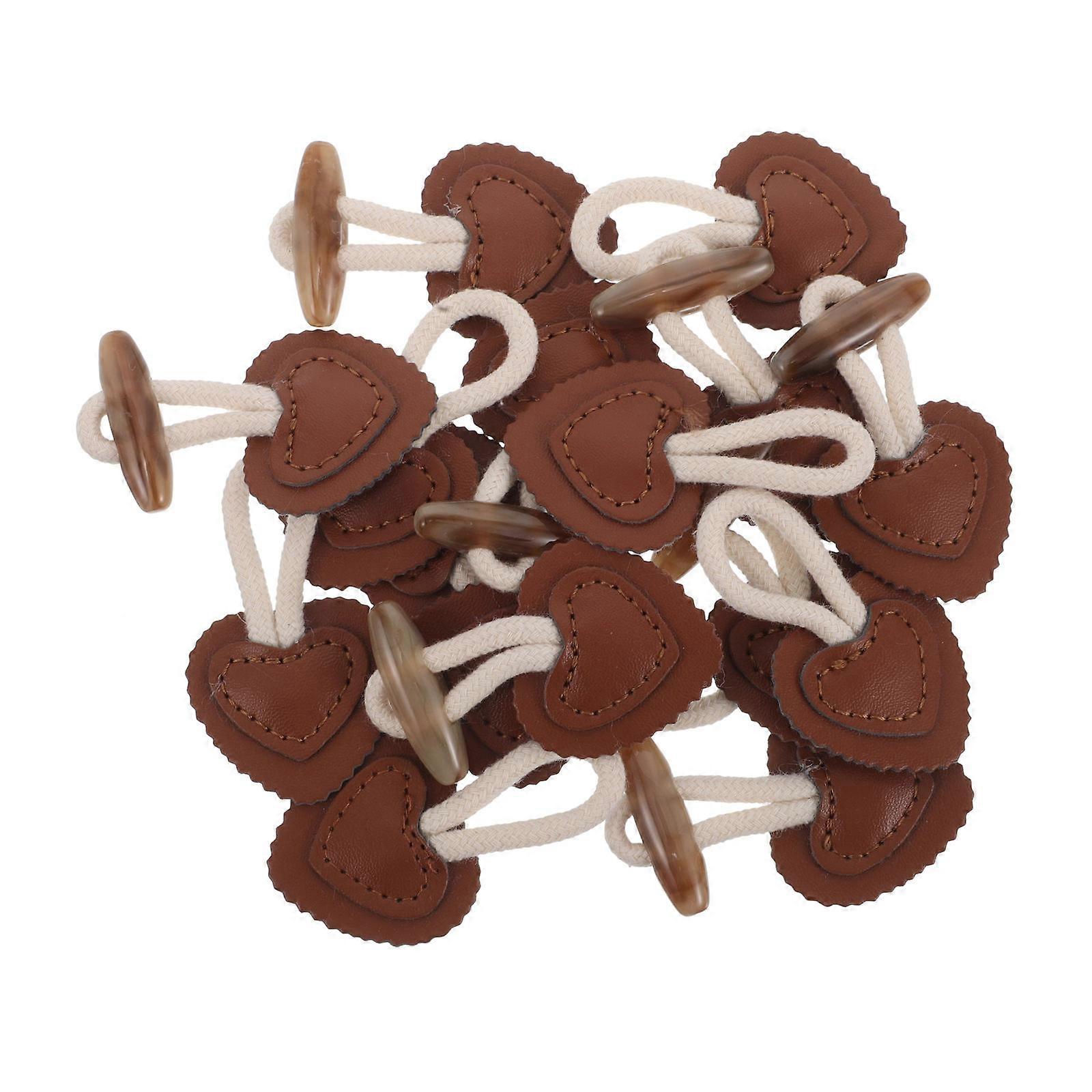 Decorative Cowhorn Toggle Buttons for Garments 8Pcs Closure Set