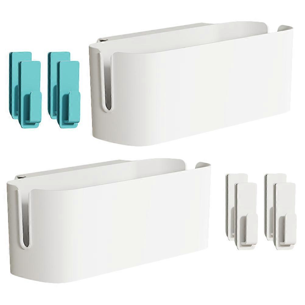 Bedside Hanging Storage Basket for Dorm Storage 2Pcs with Hooks