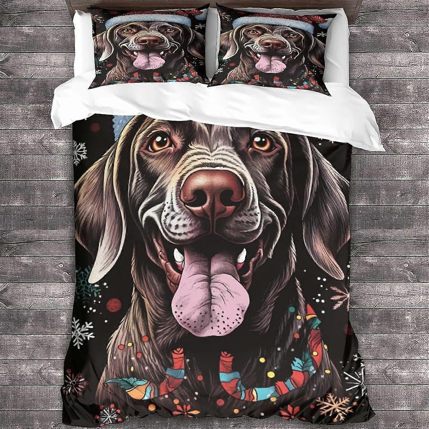 LikeEj غطاء لحاف ستوكات مجموعة الفراش ، 3D طباعة لحاف غطاء لحاف &كيس وسادة مع إغلاق سحاب ، الشتاء لينة غطاء لحاف عيد الميلاد