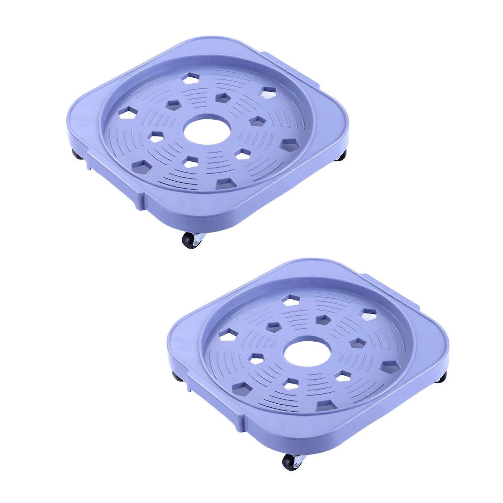 High Capacity Propanes Gas Cylinder Platform 4 Wheel Mobile Stand for Easy Maneuvering Potted Plant Water Container  Light blue