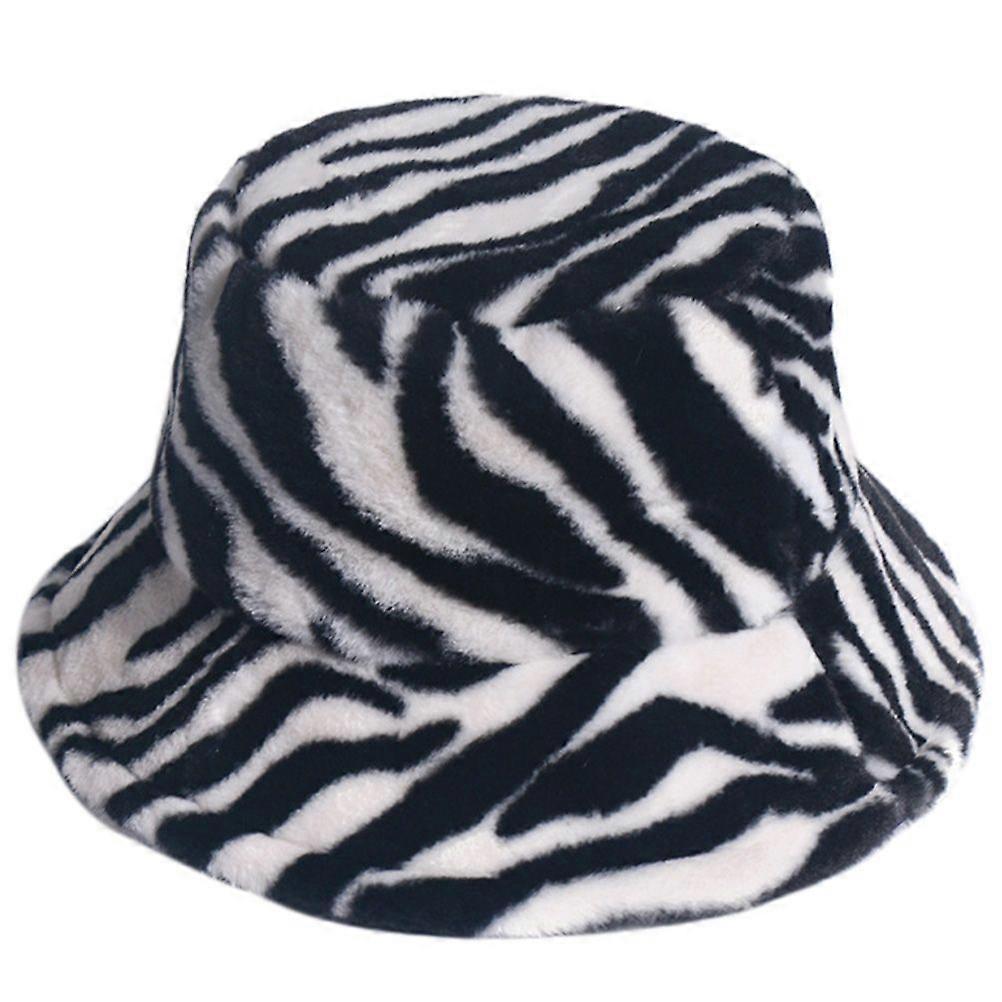 1pc Windproof Warm Hat Plush Bucket Hat for Autumn and Winter (Assorted Color)
