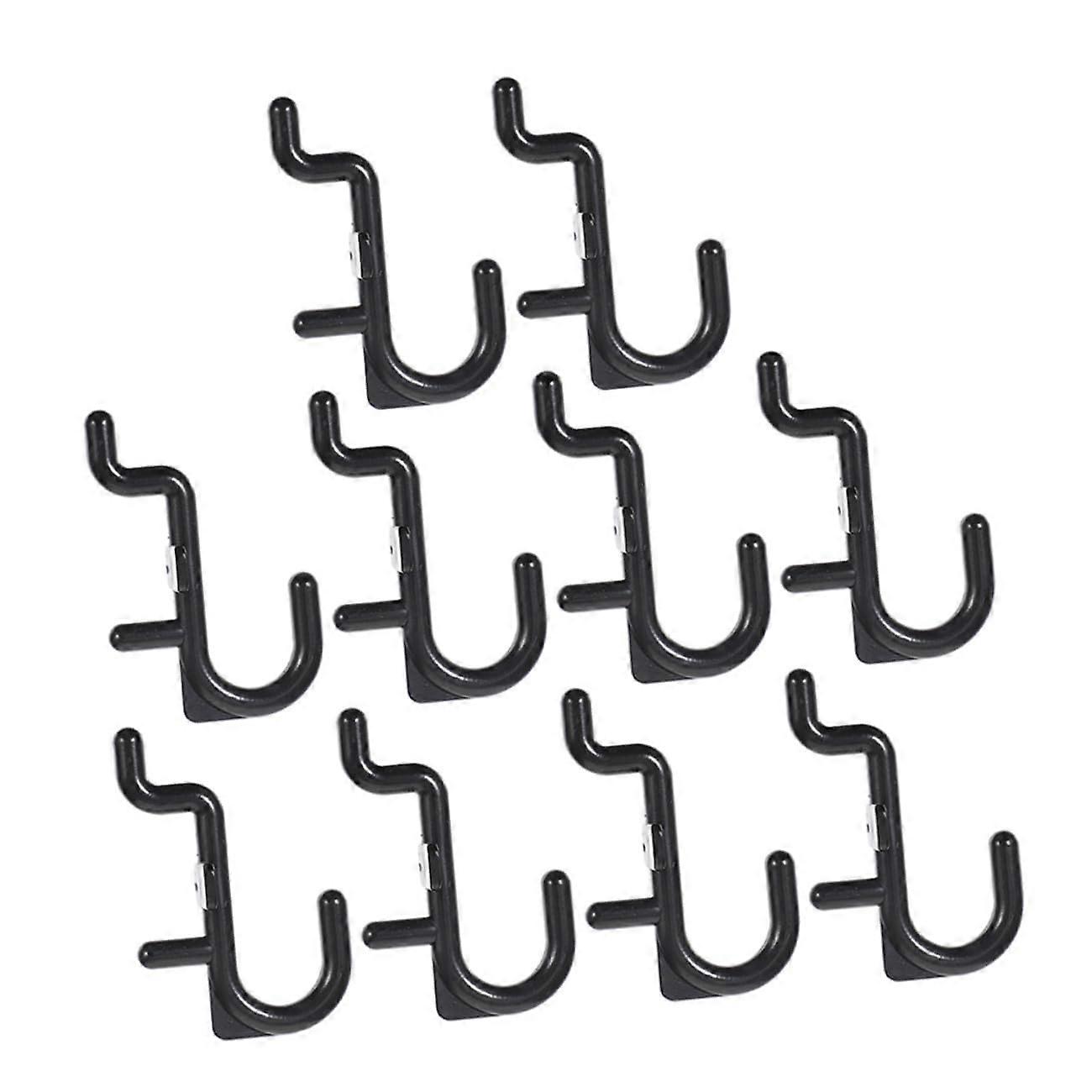 10pcs Pegboard Hooks for Garage Tools Storage JHook Hangers Plastic Pegboard Accessories for Workshop Organization