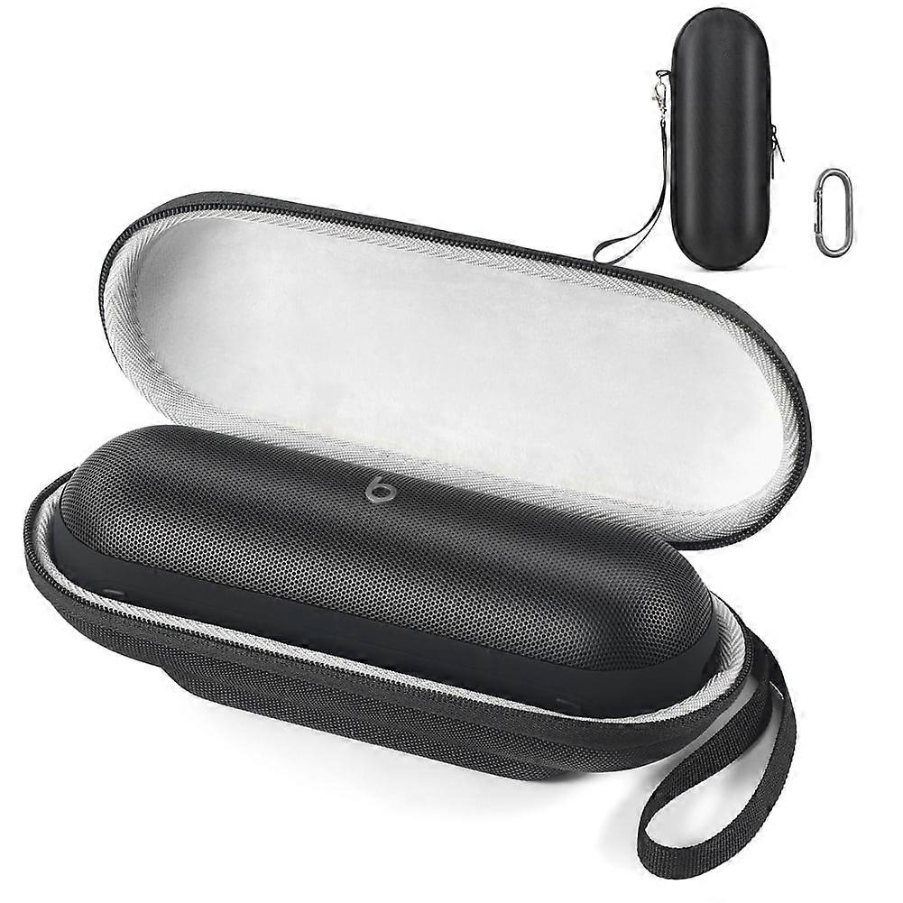 jixopn Hard Carrying Case for compatible with Beats Pill, Waterproof Shockproof Protective Case with Hand Strap & Carabiner