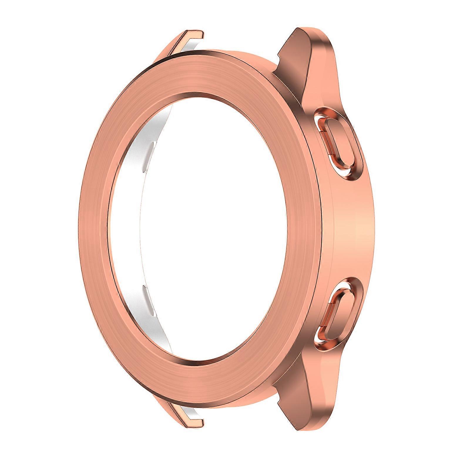 Screen Protector Case For Watch S 3 Full Coverage PC Bumper for Smartwatch Protective Cover Case  Rose Gold