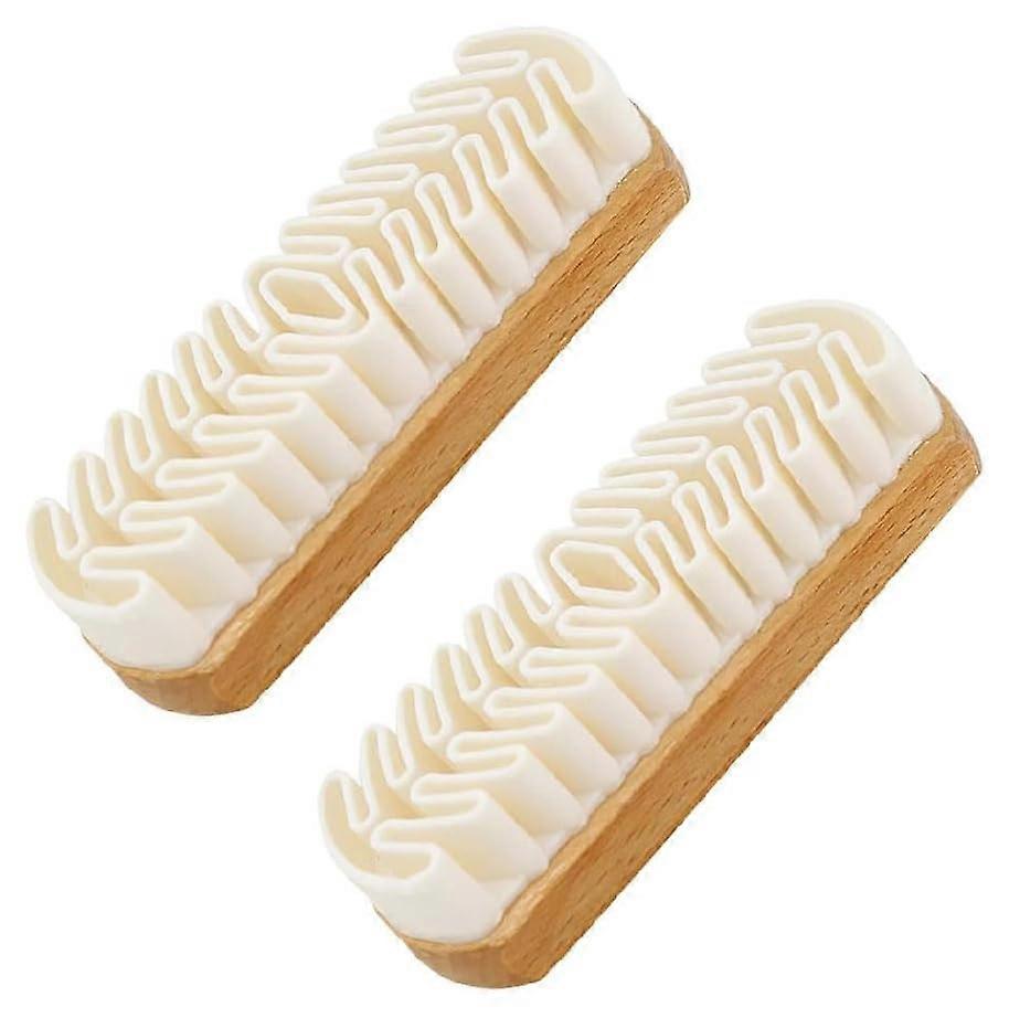 Suede Shoe Brush and Eraser Set, Soft Crepe for Nubuck and Leather Stain Removal, 2 Pack