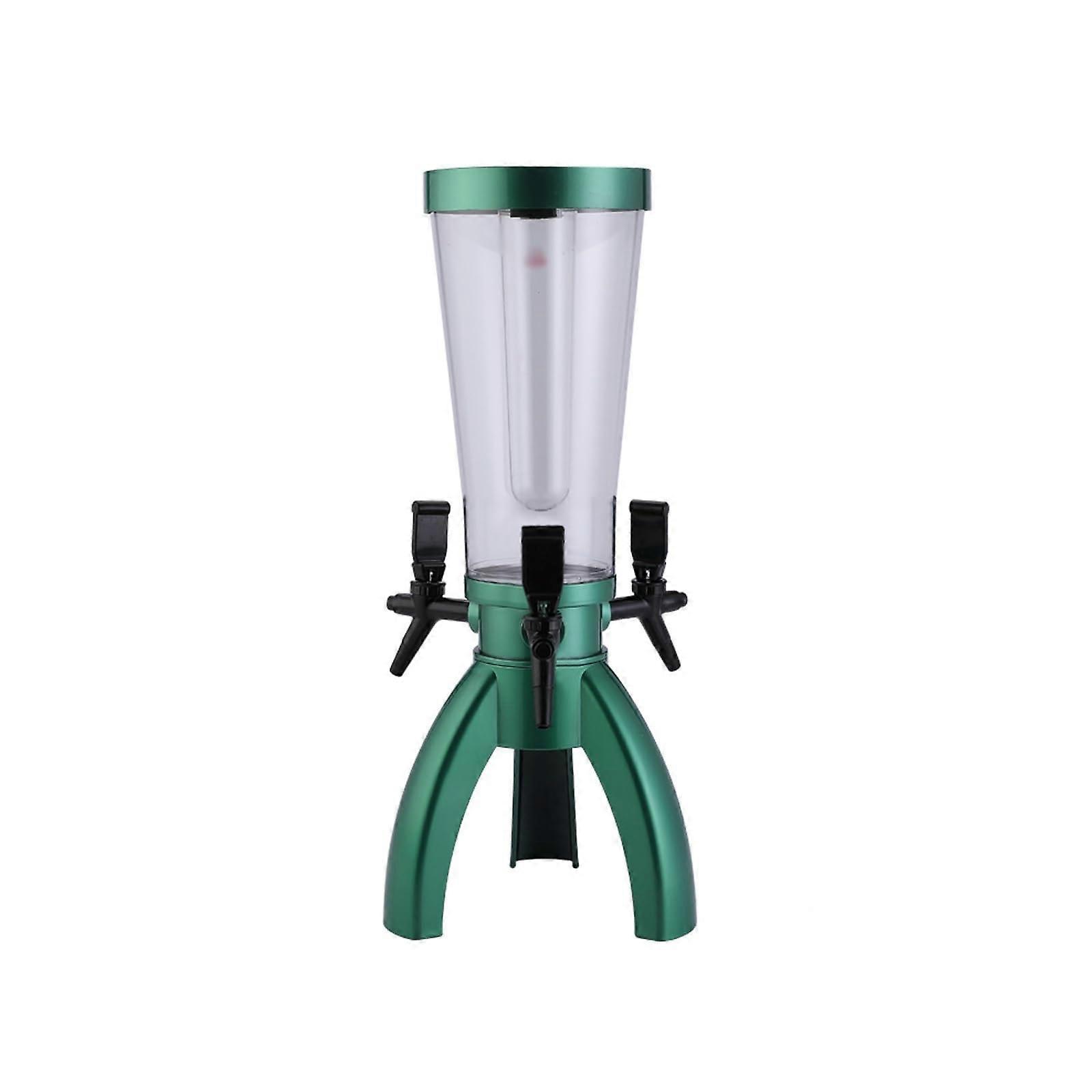 Beer Tower Drink Dispenser 3L with Tap for Draft Beer, Wine, Cocktails at Bar Parties (Color A)